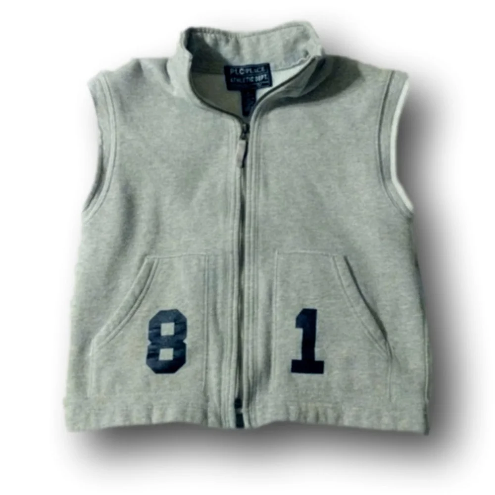 SWEATSHIRT zippered vest